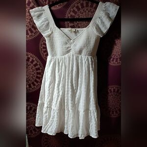 Thirty/Thirty White Mini Sweetheart dress